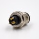 M12 4 Pin Connector Injection molding Connector T Coded Male Straight Solder For Cable Non-Shield