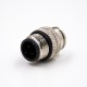 M12 4 Pin Connector Male Waterproof Injection molding Connector A Coded Straight Shield