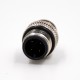 M12 4 Pin Connector Male Waterproof Injection molding Connector A Coded Straight Shield