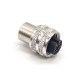 M12 4 Pin Female A Coded Injection Molding Connector Shield Waterproof Overmolded Connector for Cable