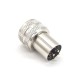 M12 4 Pin Female A Coded Injection Molding Connector Shield Waterproof Overmolded Connector for Cable