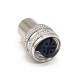 M12 4 Pin Female A Coded Injection Molding Connector Shield Waterproof Overmolded Connector for Cable