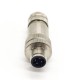 M12 4 Position D-Code Shielded Field Termination Connectors For Cable Assembly