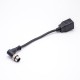 M12 4pin Connector Male Angled to RJ45 female Cable Cordsets 0.2Meter