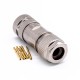 M12 5 Pin Connector Female Straight Shield Field Wireable Connector Crimp Type for Cable