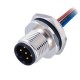 M12 5-Pin Male Plug With 50CM AWG22 Wires For Sensors and Actuators A Code Shiled