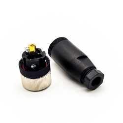 M12 5Pin Female A-Code Field Installable Screw Termination Cable Mount Connector 2PCS
