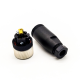 M12 5Pin Female A-Code Field Installable Screw Termination Cable Mount Connector 2PCS