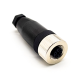 M12 5Pin Female A-Code Field Installable Screw Termination Cable Mount Connector 2PCS
