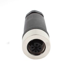 M12 5Pin Female A-Code Field Installable Screw Termination Unshield
