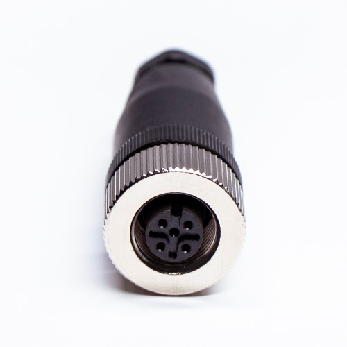 M12 5Pin Female A-Code Field Installable Screw Termination Unshield