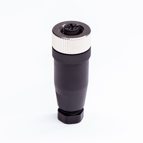 M12 5Pin Female A-Code Field Installable Screw Termination Unshield