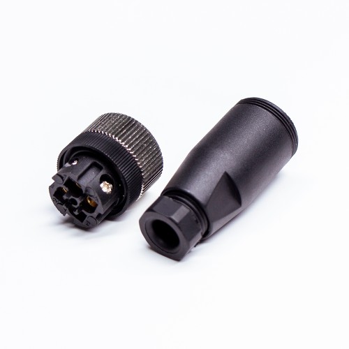 M12 5Pin Female A-Code Field Installable Screw Termination Unshield