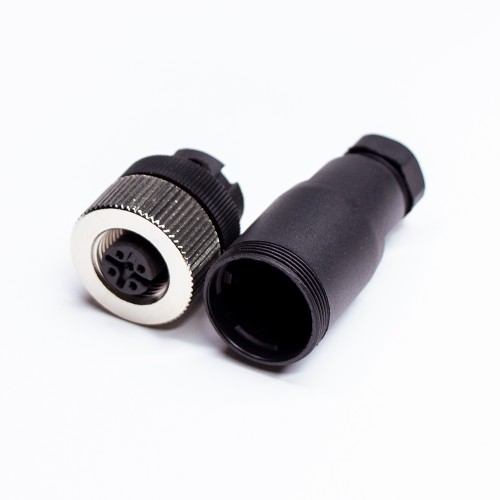 M12 5Pin Female A-Code Field Installable Screw Termination Unshield