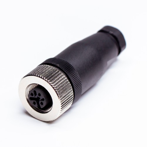 M12 5Pin Female A-Code Field Installable Screw Termination Unshield