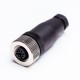 M12 5Pin Female A-Code Field Installable Screw Termination Unshield