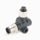 M12 5Pin L Type Adapter A Code 5 Pin Male to Female Adapter Waterproof Adapter