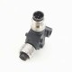 M12 5Pin L Type Adapter A Code 5 Pin Male to Female Adapter Waterproof Adapter