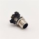 M12 5Pin Male A Code Connector Right Angled for PCB Contacts Panel Mount Receptacle Shieded