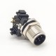 M12 5Pin Male A Code Connector Right Angled for PCB Contacts Panel Mount Receptacle Shieded