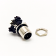 M12 5Pin Male A Code Connector Right Angled for PCB Contacts Panel Mount Receptacle Shieded