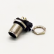 M12 5Pin Male A Code Connector Right Angled for PCB Contacts Panel Mount Receptacle Shieded