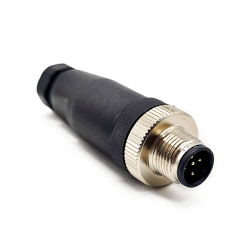 M12 5Pin Male A-Code Field Installable Screw Termination Unshield