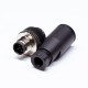 M12 5Pin Male A-Code Field Installable Screw Termination Unshield