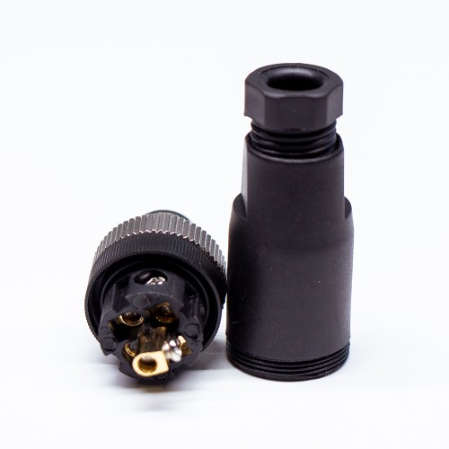 M12 5Pin Male A-Code Field Installable Screw Termination Unshield