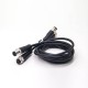 M12 6 Pin Female Connector Code A to Male Cable Cordset 0.5M AWG22