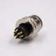 M12 8 Pin A Coded Injection molding Connector Male Straight Solder For Cable Non-Shield