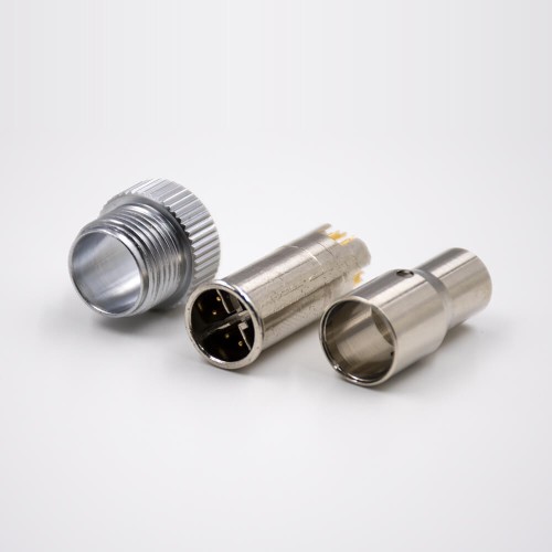 M12 8 pin Connector X Coded Field Wireable Connector Male Straight For Cable Solder Type Shield M12 8 pin Connector X Coded Field Wireable Connector Male Straight For Cable Solder Type Shield