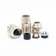 M12 8 Pin Female Connector Straight Aviation Plug Shielded A Code Field Installable Cable Waterproof