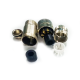 M12 8 Pin Female Connector Straight Aviation Plug Shielded A Code Field Installable Cable Waterproof