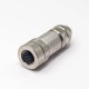 M12 8 Pin Female Connector Straight Aviation Plug Shielded A Code Field Installable Cable Waterproof