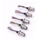 M12 8Pin Male Panel Mount Connector A Code With Terminal Wires 30CM AWG24 for the Signal and DC Power Transmition Shield