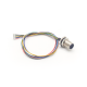 M12 8Pin Male Panel Mount Connector A Code With Terminal Wires 30CM AWG24 for the Signal and DC Power Transmition Shield