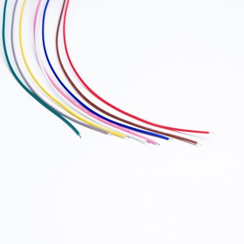 M12 8pin Panel Rear Mount Circular Connector With Electronic Wires50CM AWG24 for Factory Automation A Code
