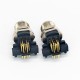 M12 90 Degree Connector 12 Pin Male Sensor Socket Through Hole Thread Waterproof