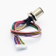M12 A Code 12P Panel Mount Connector to 1.25mm Pitch 20CM AWG26 Wire Harness for the Signal and DC Power Shield