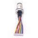 M12 A Code 12P Panel Mount Connector to 1.25mm Pitch 20CM AWG26 Wire Harness for the Signal and DC Power Shield