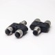 M12 Adapter Y Type Male to Female 8 Pin A Coded Shiled Waterproof
