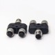 M12 Adapter Y Type Male to Female 8 Pin A Coded Shiled Waterproof