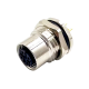M12 Blukhead Connector Female Socket 5 Pin A Code for PCB Mount Waterproof M16X1.5