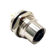 M12 Blukhead Connector Female Socket 5 Pin A Code for PCB Mount Waterproof M16X1.5