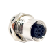 M12 Blukhead Connector Female Socket 5 Pin A Code for PCB Mount Waterproof M16X1.5