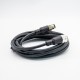 M12 Cables 4Pin Sensor Connector A Code Male To Female Waterproof Cable 3M AWG22
