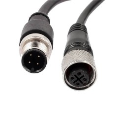 M12 Cables 4Pin Sensor Connector A Code Male To Female Waterproof Cable 3M AWG22