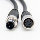 M12 Cables 4Pin Sensor Connector A Code Male To Female Waterproof Cable 3M AWG22