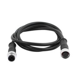 M12 Cables M12-4 Thread 4P Male and Female Connector Cable Cordsets 1.5M AWG22 A Code UnShield